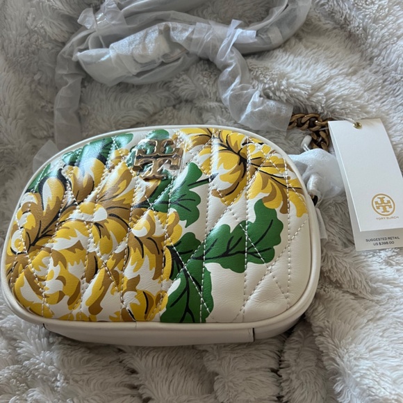 NWT Tory Burch Kira Chevron Floral Camera Bag *Brand New* - Picture 7 of 7